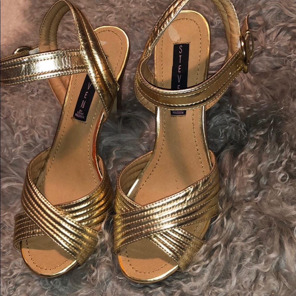 Gold sandals